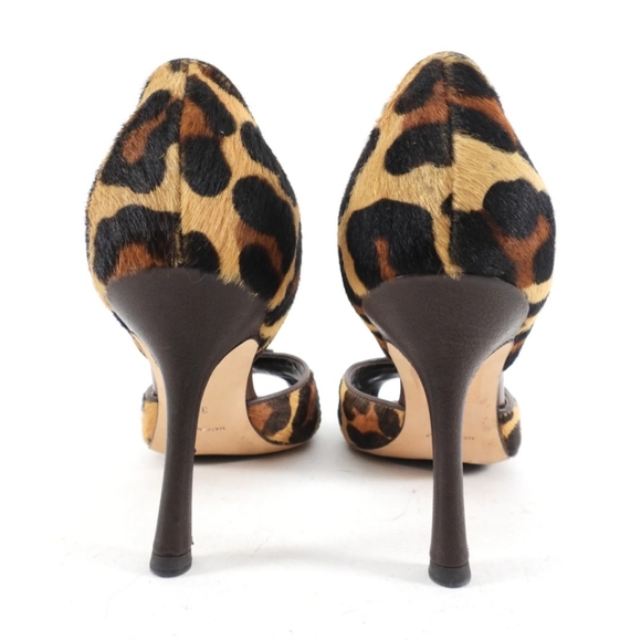 Christian Dior Galliano Vintage Leopard Calf CD Logo Pumps - Picture 3 of 5